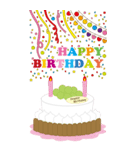10～44歳・年齢の誕生日お祝いケーキ（個別スタンプ：40）