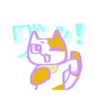 ねこ会話(白茶)（個別スタンプ：7）
