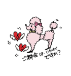 pink-poodle 1（個別スタンプ：22）