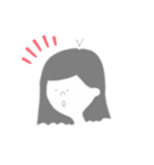 ボブの女の子のスタンプ。（個別スタンプ：4）