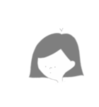 ボブの女の子のスタンプ。（個別スタンプ：5）