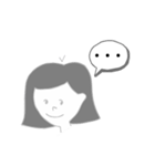 ボブの女の子のスタンプ。（個別スタンプ：12）