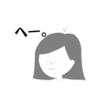 ボブの女の子のスタンプ。（個別スタンプ：15）