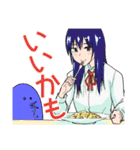 1いいね1円で晩ごはんを食べる腹ペコ女子（個別スタンプ：28）