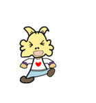 ヤギの友達と一緒（個別スタンプ：4）