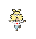 ヤギの友達と一緒（個別スタンプ：6）