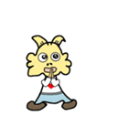 ヤギの友達と一緒（個別スタンプ：8）