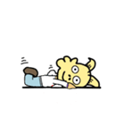 ヤギの友達と一緒（個別スタンプ：16）