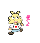 ヤギの友達と一緒（個別スタンプ：21）