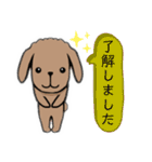 丁寧な対応の犬（個別スタンプ：19）