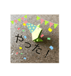 カエルの折り紙スタンプ（個別スタンプ：15）