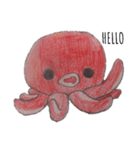 毎日元気！お絵描きタコ君（個別スタンプ：1）