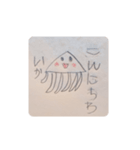 5歳のふたご・なな画伯の手描きスタンプ（個別スタンプ：1）