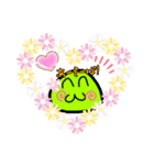 緑のかわい子ちゃん（個別スタンプ：6）
