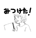 白黒 漫画（個別スタンプ：28）