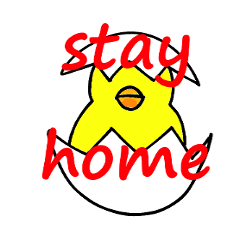[LINEスタンプ] S T A Y H O M E