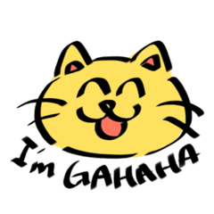 [LINEスタンプ] がははネコ
