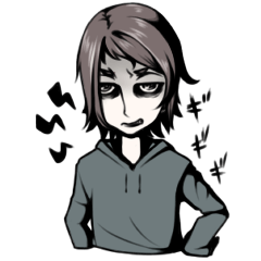 [LINEスタンプ] 目の下のくま子さん