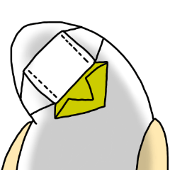 [LINEスタンプ] 謎の生き物 〜鳥？人間？〜 4の画像（メイン）