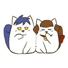 [LINEスタンプ] かれかの猫＆飼い主 その3