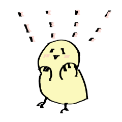 [LINEスタンプ] シンプル ひよこちゃん