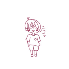 [LINEスタンプ] 中性的な子のスタンプ