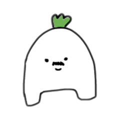 [LINEスタンプ] へんなしろい生き物