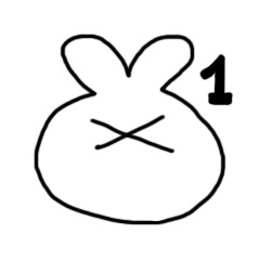[LINEスタンプ] 汎用性ぴえん系うさぎvol.1