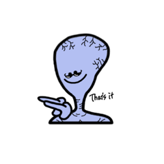 [LINEスタンプ] tep alien