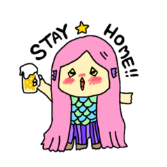 [LINEスタンプ] れっつリモート飲み！