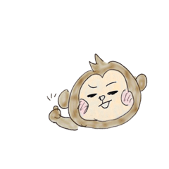 [LINEスタンプ] おさるの気まぐれ