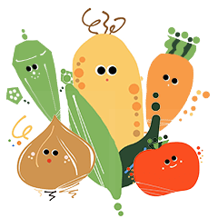 [LINEスタンプ] ぽっぷなやさい
