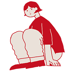 [LINEスタンプ] 丸みを帯びた人々