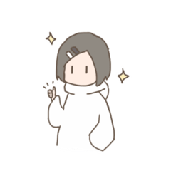 [LINEスタンプ] 表情筋がしんでる女の子のゆるスタンプ