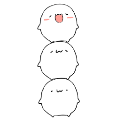 [LINEスタンプ] マイペースな雪大福