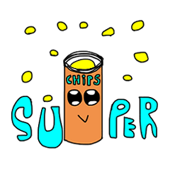 [LINEスタンプ] スーパーチップス