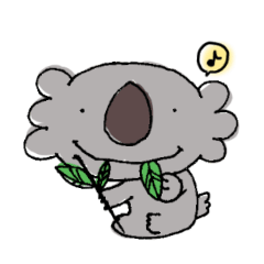 [LINEスタンプ] 明るいコアラ