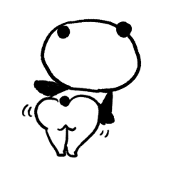 [LINEスタンプ] おケツぱんだは穏やか