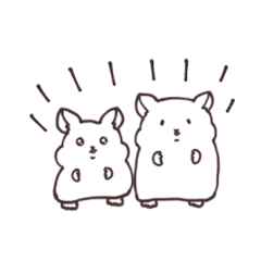 [LINEスタンプ] ギリギリ限界ハムスター