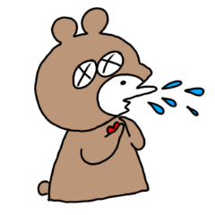 [LINEスタンプ] 体調不良のくまさん