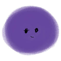 [LINEスタンプ] 紫の心スタンプ