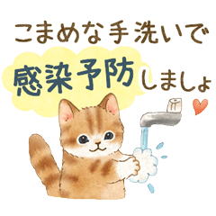 [LINEスタンプ] 体調気遣い☆猫たちのスタンプの画像（メイン）