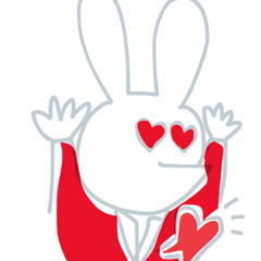 [LINEスタンプ] しんぐるうさぎ CA編