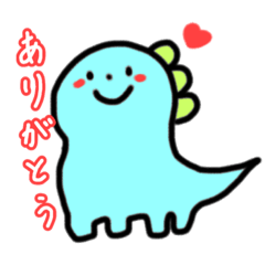 [LINEスタンプ] カラフルなきょうりゅうたち！！