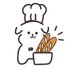 [LINEスタンプ] パンとイッヌ