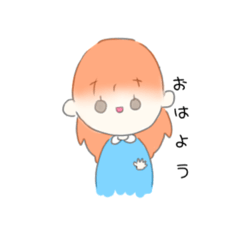 [LINEスタンプ] パステルカラーガール