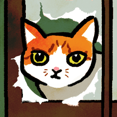 [LINEスタンプ] ネコのしろ 日常
