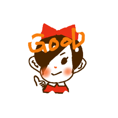 [LINEスタンプ] 赤色りぼんちゃん