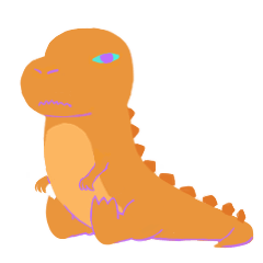 [LINEスタンプ] すれてるサウルス