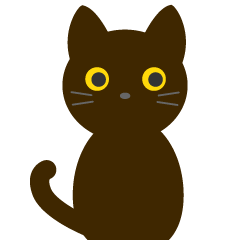 [LINEスタンプ] 黒猫にゃーにゃー